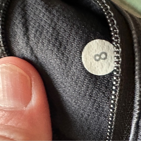 Lululemon Inspire Running Tights Size 8 Black Gray - Picture 6 of 7